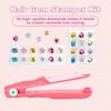 Shining  Girls Hair Jewels Reusable Kids Hair Styling Tool Hair Gem Stamper  For Children