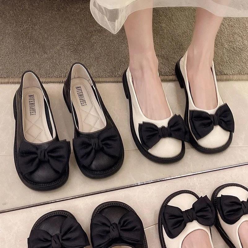 Evening breeze gentle shoes shallow mouth 2025 summer new single shoes women's soft soles pregnant women wide fat feet flat soles women's shoes summer