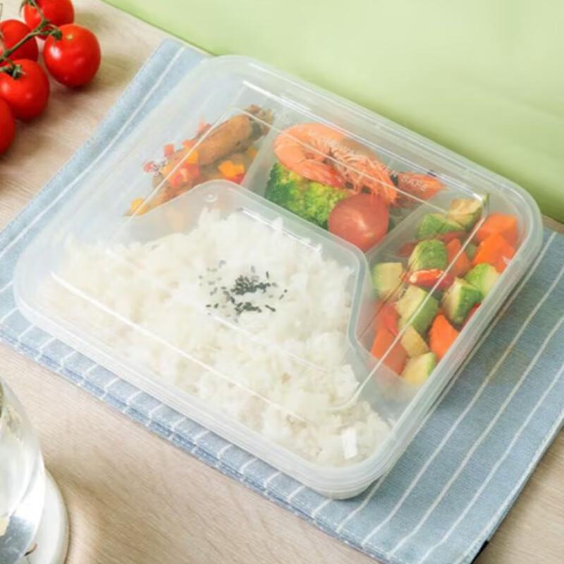 SPSR Disposable 4-Compartment Meal Prep Containers