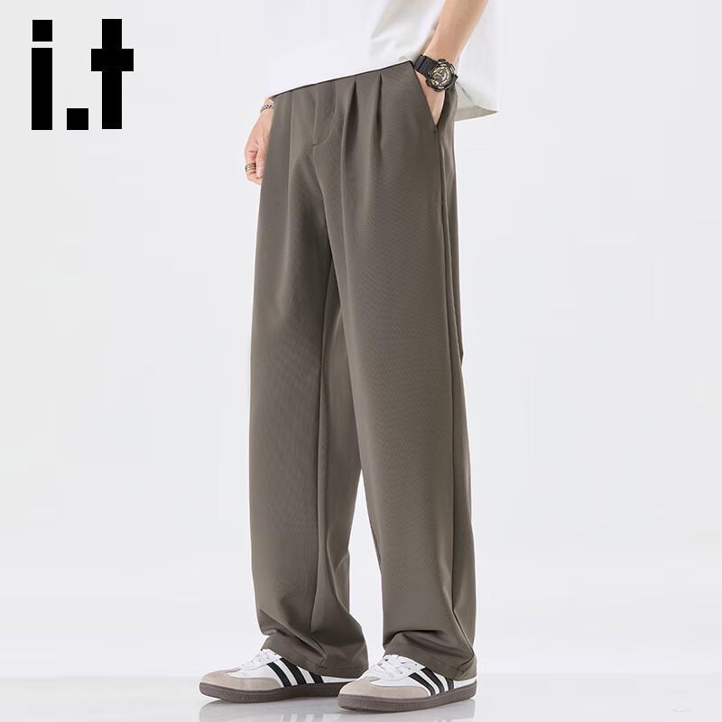 

izzue it Men s Loose Straight-Leg Casual Pants S