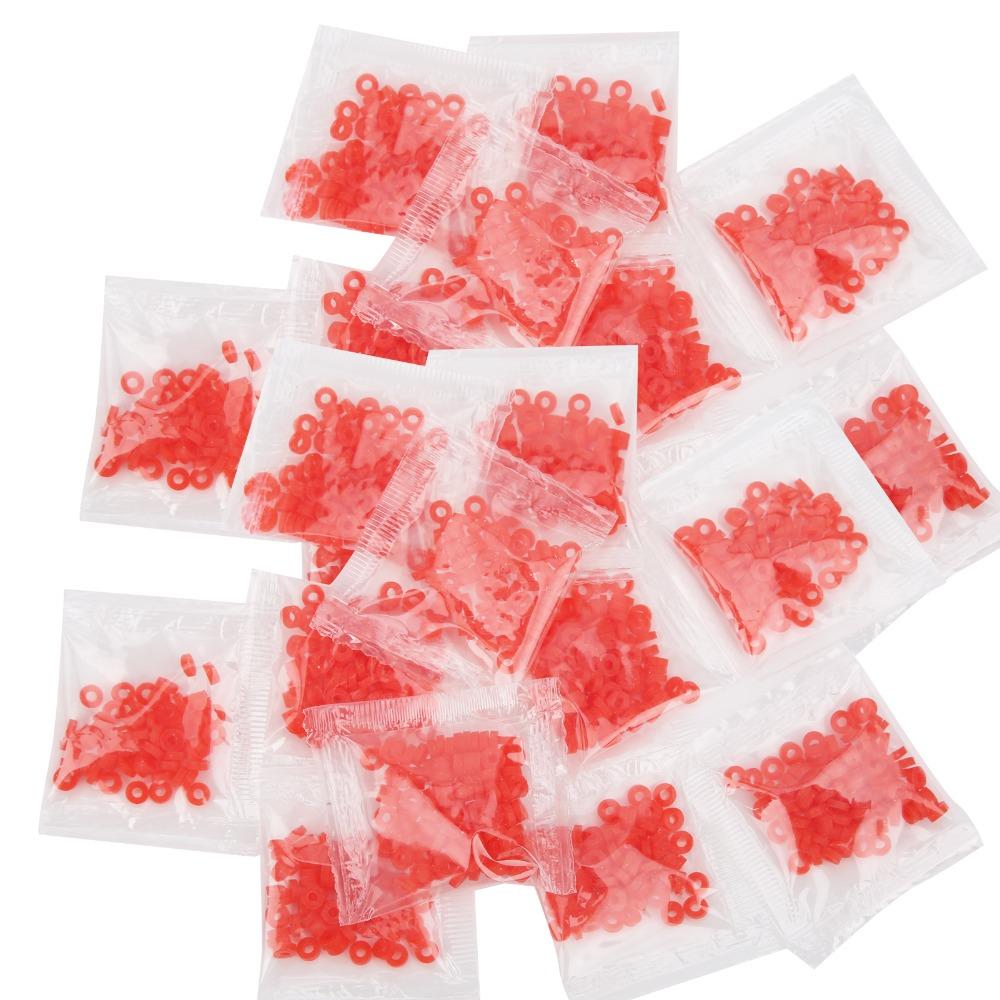 100 Bags Rubber Bait Bands Mini Bait Bait Bands Durable Pellet Bands  Carp Fishing