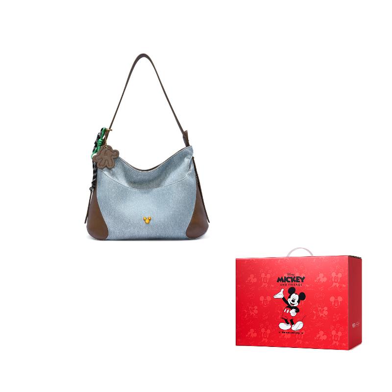 

Новая женская сумка через плечо из ПУ серии Disney Mickey, обычная, джинсово-синяя, DHB41443-A 37.1*10.9*23.1CM