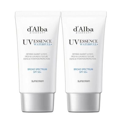 d’Alba Vegan Waterfull Essence Sunscreen Duo Set SPF50+ PA++++ (50ml X 2)