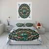Peacock Mandala Wall Decor Set Soft Comfortable Duvet Cover Bedding Set Included 1*Duvet Cover & 2*Pillowcases, Gift