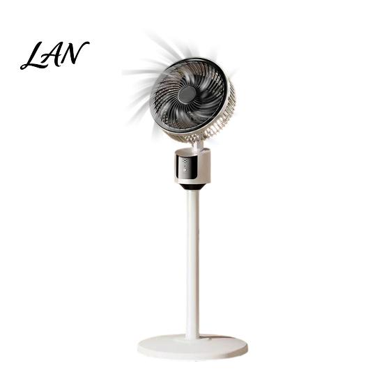 Living Room Fan Mini Floor Fan, Portable USB Air Circulation for Home Office, 3 Natural Breeze Speed Quiet Stand with 5m Airflow, Wide Angle