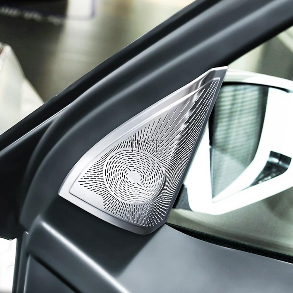 For Mercedes Benz GLK Class X204 2008-2015 Car Front Rear Door Window A-pillar Triangle Tweeter Audio Speaker Cover Trim Frame KM5