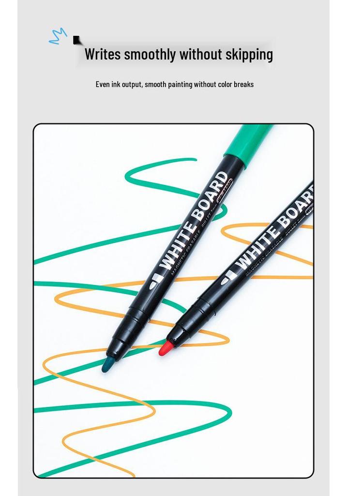 Letu 8830A Magnetic Whiteboard Marker with Eraser - Eco-friendly, Colorful, Easy-to-Erase Pen for Children & Students