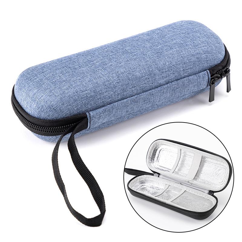 Insulin Cooler Travel Case Waterproof Insulin Cooling Bag With Thermometer Display Medicine Organizer Bag For Diabetics