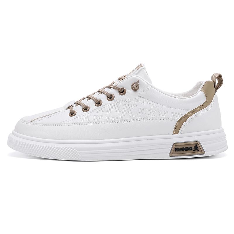 Men Classic White Board Shoes Black Low Top Sports Shoes Lace up Flat Light Youth Skateboard Shoes Casual Running Sneakers