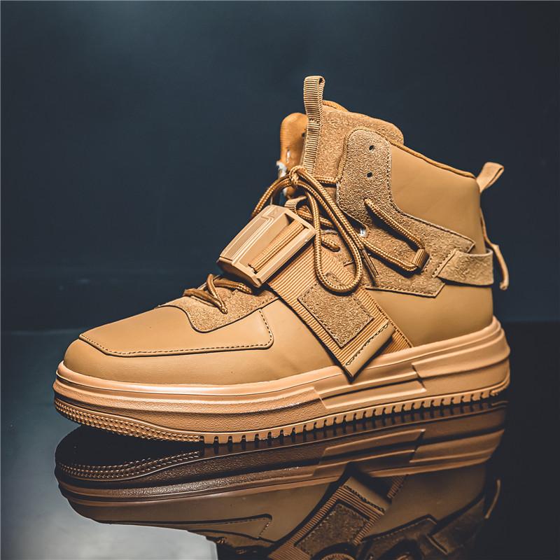 Fashion Men's High Top Sneakers Men's Skateboard Shoes Platform Casual Mens Sneakers