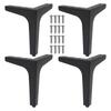 Table Legs Heavy Duty Table Legs Angled Base With Triangular Support For Furniture Industrial Style Family Dining Kitchen