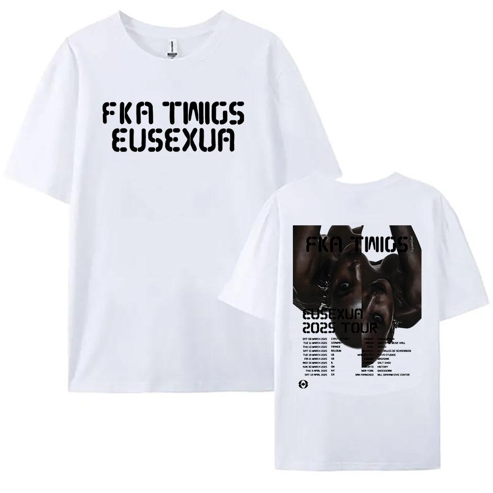 

2025 Album Eusexua 2025 Tour Tshirts Singer FKA Twigs Printing Tshirt Cotton Soft Short Sleeve Teeshirt Unisex Streetwear Tees S