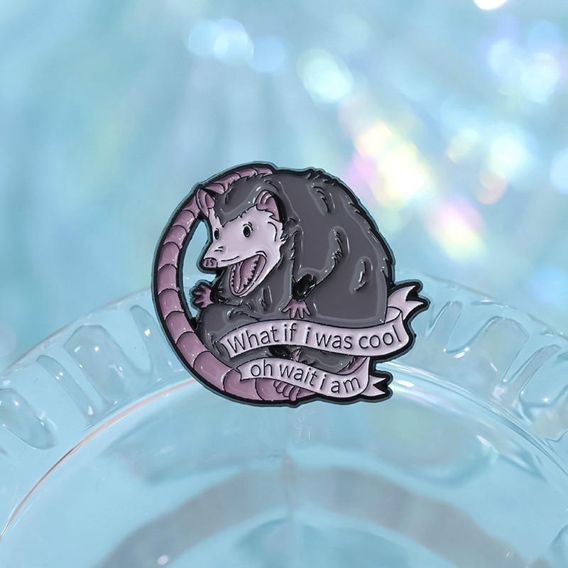 Creative Mouse Shaped Brooch Vibrant Cartoon Design Enamel Pin For Accessories Fashionable