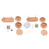 Wooden Clay Bead Rotating Maker Double  White Thread Bracelet Making Beading Bowl with Cover 2 B