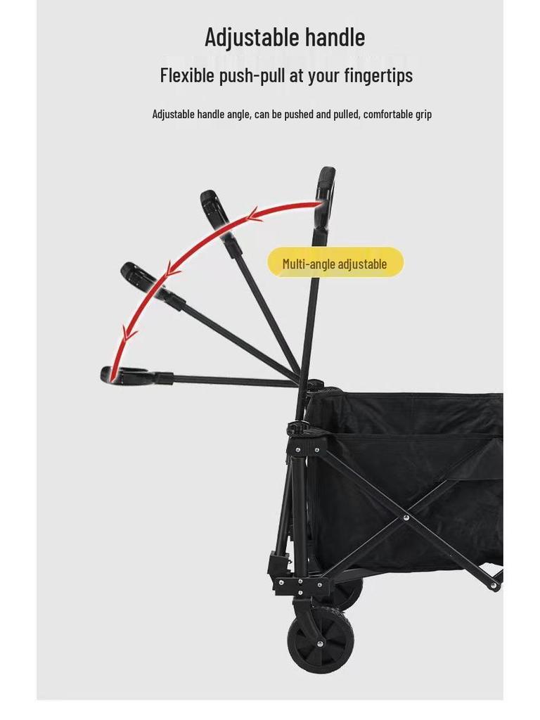 Portable Foldable Handcart for Outdoor Camping & Travel