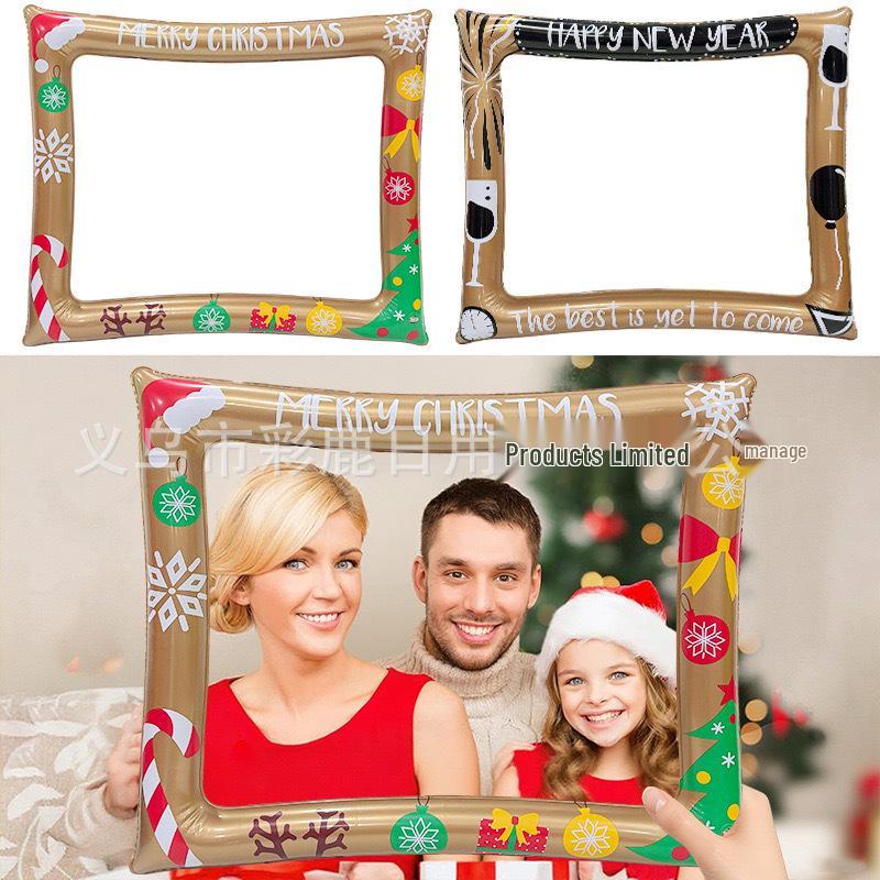 Christmas Inflatable Handheld Photo Frame - Creative Festival Venue Decoration