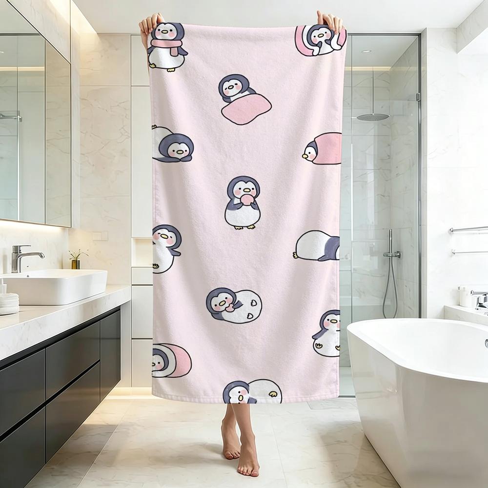 Cute-niwazekisho PenguinS Towel Five-Star Hotel Quality Eco-Friendly Ultra Soft Thick Towels & Beach Towels