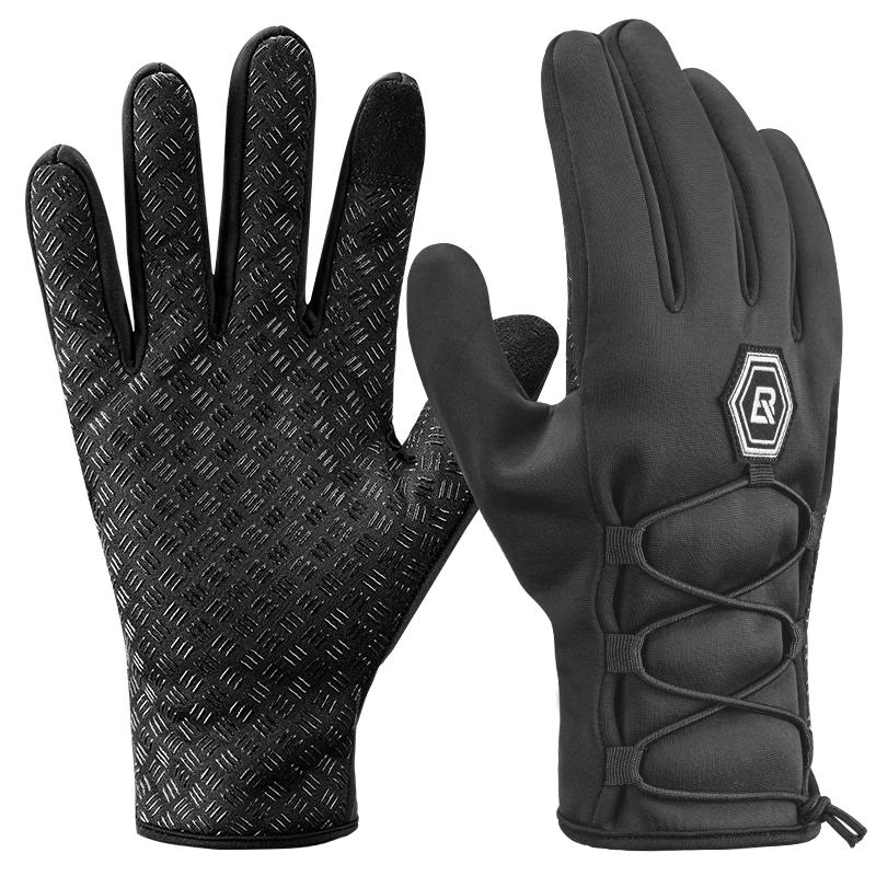 Guanti da Ciclismo Rockbros Dita Intere Heattech Autunno e Inverno Bicicletta Motocicletta Auto Elettrica Dita Lunghe Uomo e Donna Touch Screen