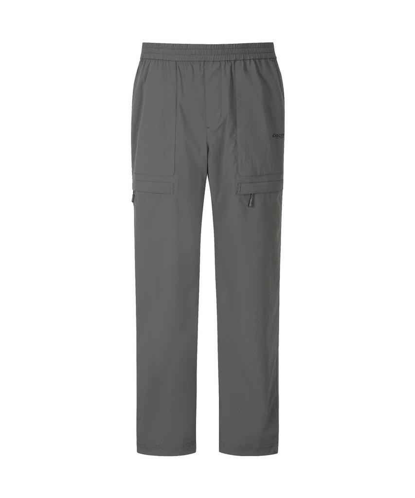 DISCOVERY EXPEDITION Men'S Freshvent Lightweight Woven Training Loose Tapered Pants (D/Grey)