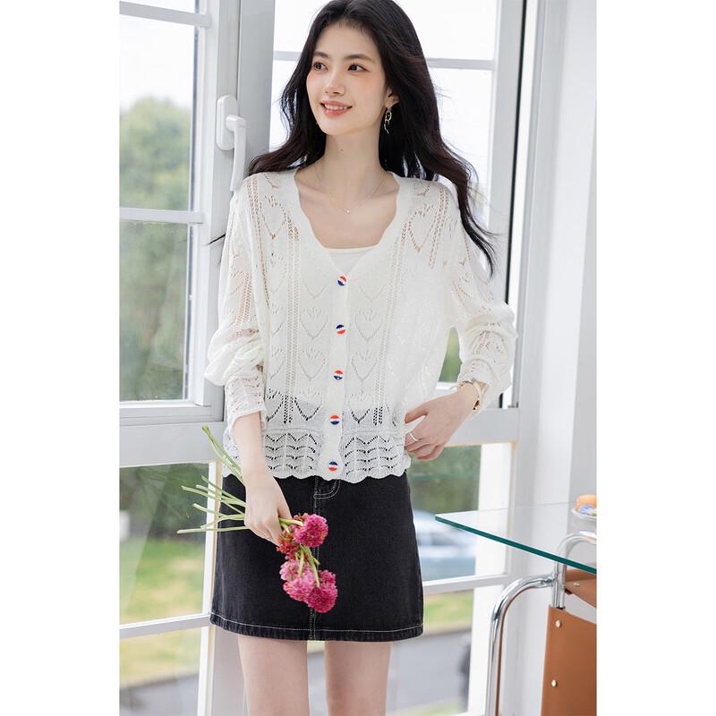 Mocana Women's Summer Thin Long Sleeve Knit Cardigan