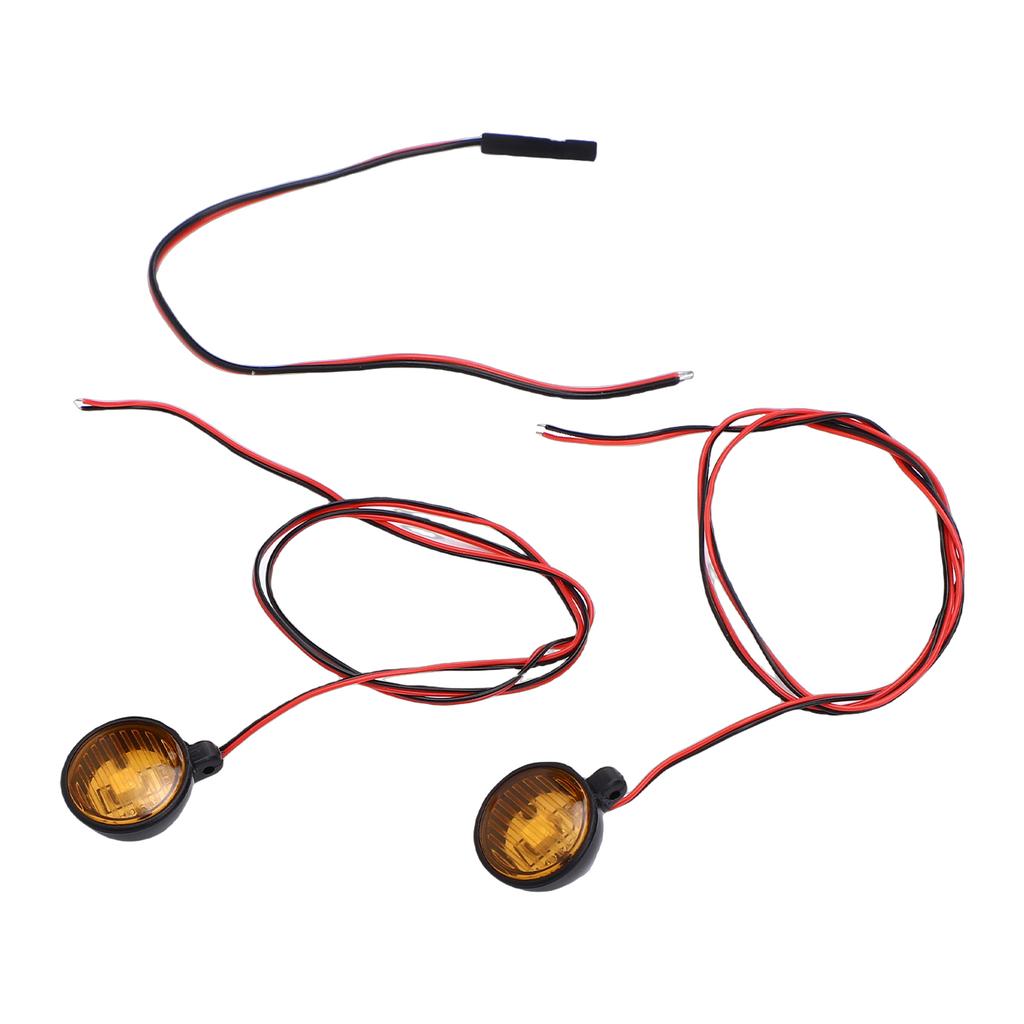 Remote Control Cars Spotlights with   Metal Mounts Round LED RC Car Lights