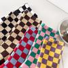 Sichuan Pepper Women's Mid-Calf Plaid Socks - Autumn/Winter Trendy Fashion
