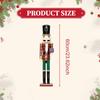 Wooden Nutcracker,Nutcracker Figure,Decorative,Puppet Toy Traditional Christmas Decoration for