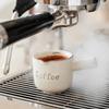 3oz/90ml Espresso Coffee Ceramic Small Milk Cup Wth Scale Coffee Measuring Cup Extraction Cup With V-Shaped Mouth Pitcher
