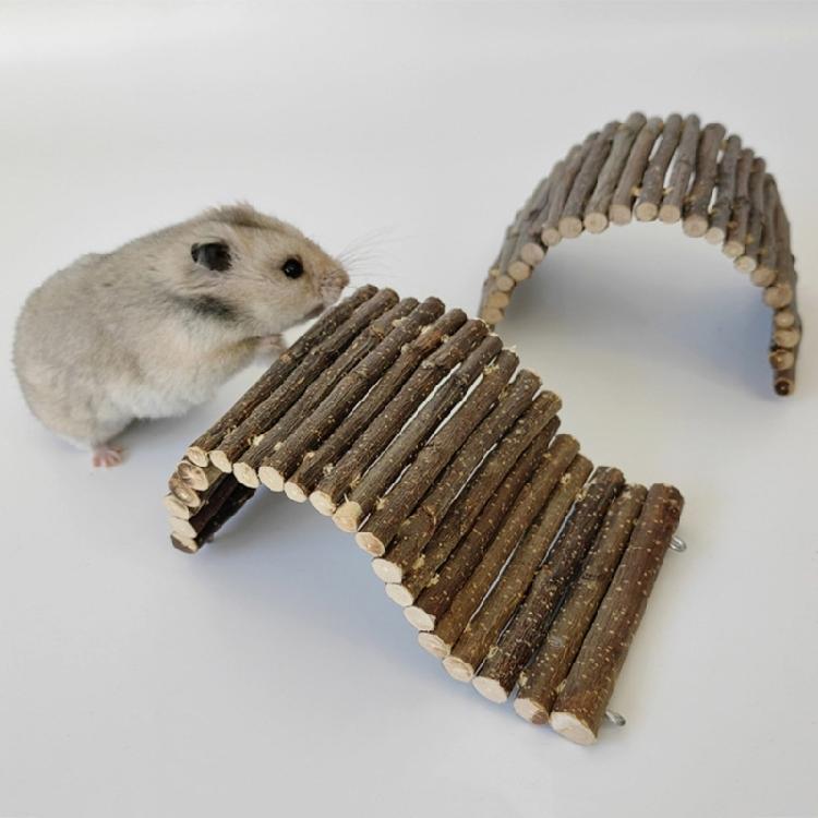 Gerbil Ladder Wooden Bridge Rodents Stair Suitable for Chinchillas Guinea Pigs