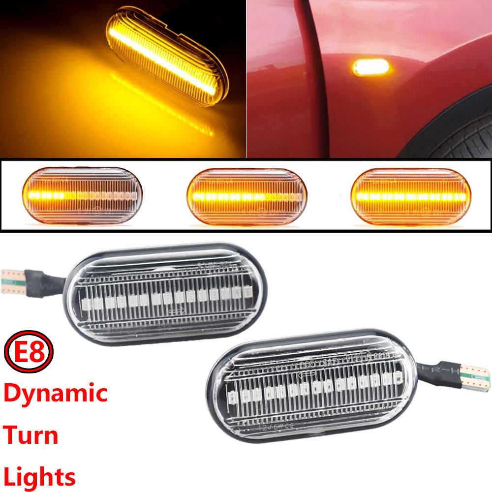 För Renault Clio 1 2 KANGOO MEGANE ESPACE TWINGO MASTER Led Dynamisk Sidoblinkers Blinkerslampa för Nissan Opel Smart FORTWO