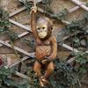 652F Monkey Miniature Statue Garden Decors Resin Animal Sculpture Hanging Ornament Outdoor Statues for Yard Lawn Accessories
