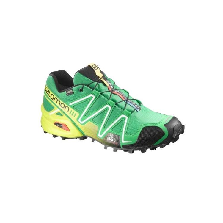 SALOMON Scarpe da Ginnastica da Trail Running Marathon da Corsa Speedcross 3 GTX Morbide Comode Antiscivolo Resistenti Basse Casual da Uomo Verde 376092