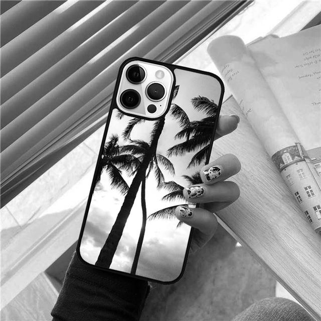 Tropical Palm Trees Leaf Plant Phone Case Cover For iPhone 17 Air 15 16 Pro Max 14 13 12 11 Pro Max Plus Coque