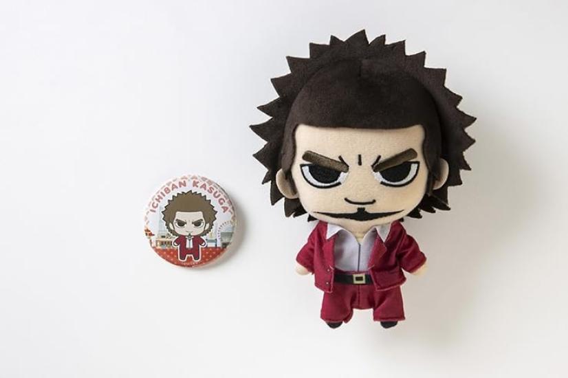 Yakuza Plush Toy & Badge Set (7 Kasuga Ichiban)