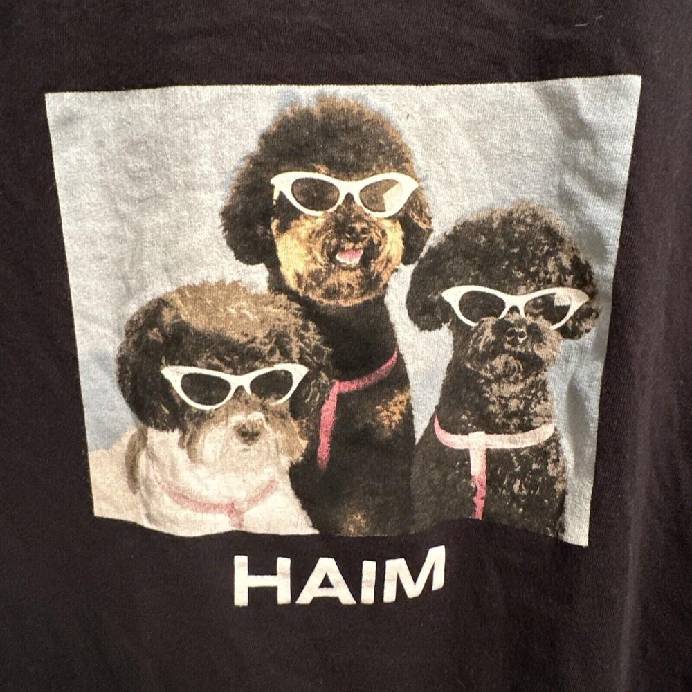 Retro Funny Haim Band Dogs Shirt Short Sleeve Black Unisex S-5XL 1G0301 Unisex T-Shirt XXXL