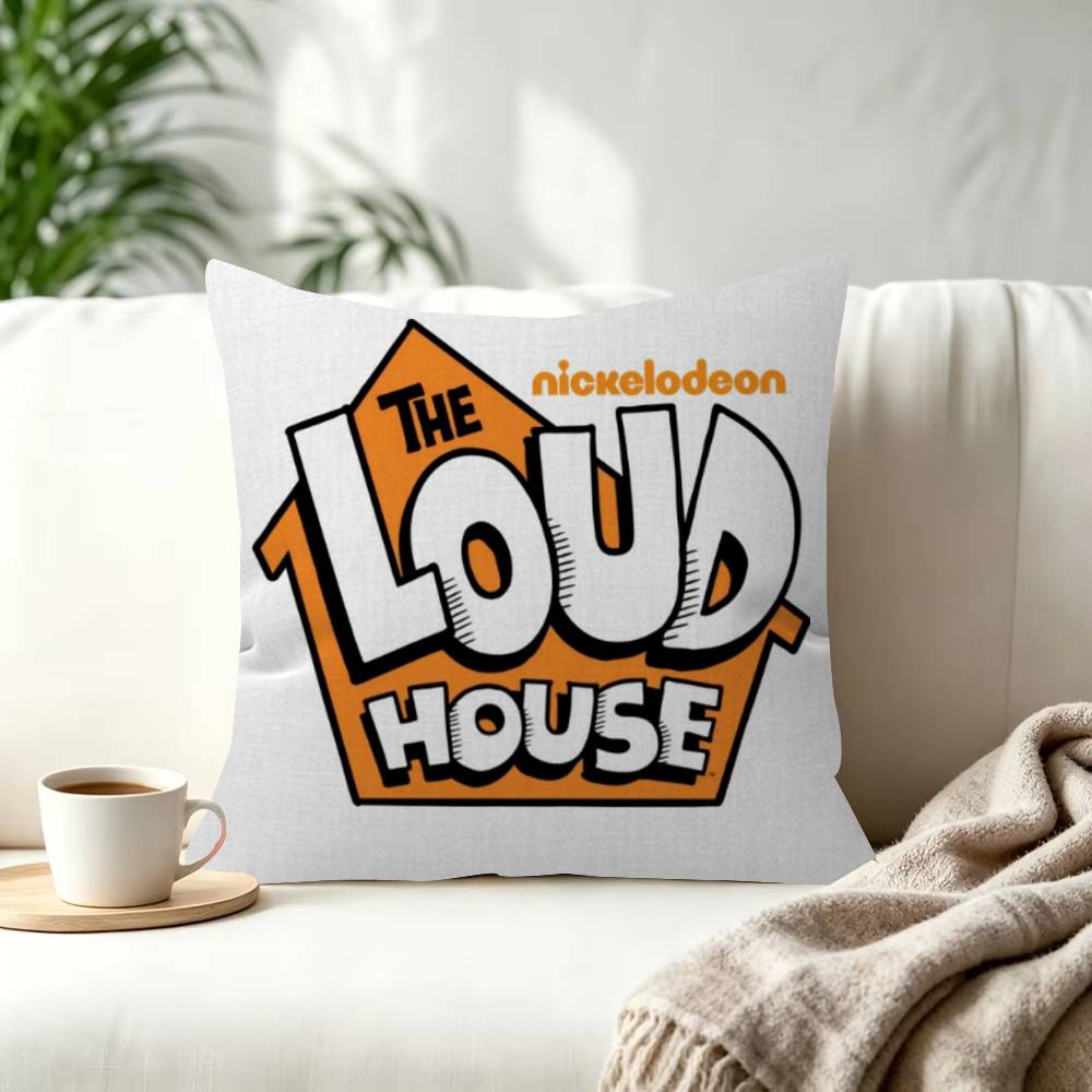 Popular Cartoon The Loud House Decorative Room Aesthetics Pillow Case Home Decor Bedroom Sofa Bed Pillow Cover x