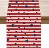 BOTB LIHM Set di 4 Tovagliette per il 4 Luglio Stelle Patriottiche America Giorno della Memoria Giorno dell'Indipendenza Decorazioni Tavola da Pranzo Tovagliette
