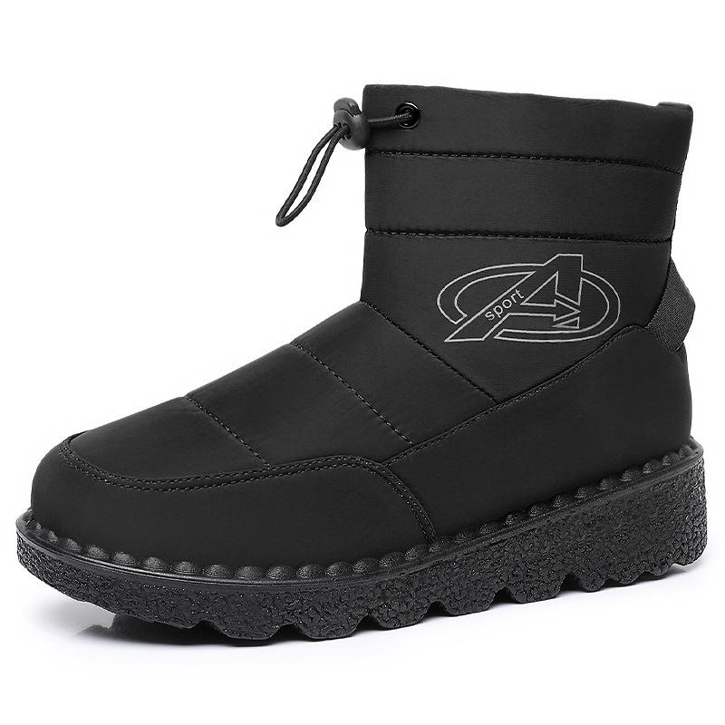 Women's Winter Snow Boots With Faux Fur Lined Warm Waterproof Walking Ankle Booties for Women Comfort Non-Slip Platform Short Boot Shoes With Zipper