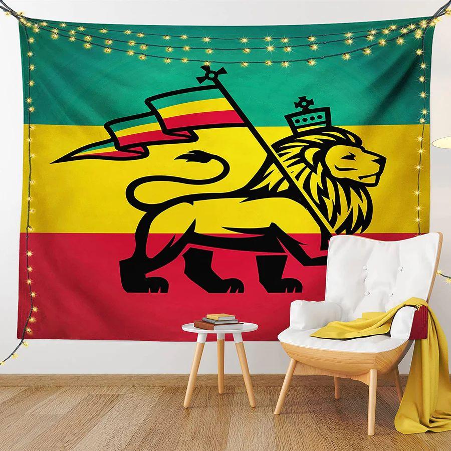 Rasta Lion Tapestry 75x100 чёрный