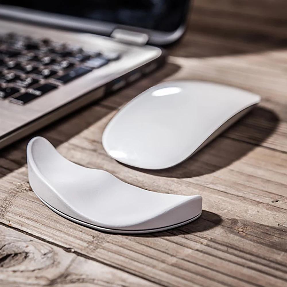 

Left Right Hand Ergonomic Mouse Pad Wrist Pad Silicon Gel Non-slip Streamline Wrist Rest Support Mat for Office Gaming right hand чорний
