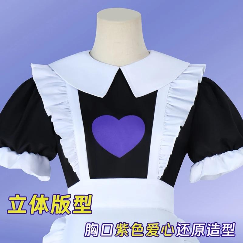 Jax Maid Dress Cosplay Costume Maidservant Adult Uniform Amazing Digital Circus Anime Role Play Halloween Party Outfit For Girls
