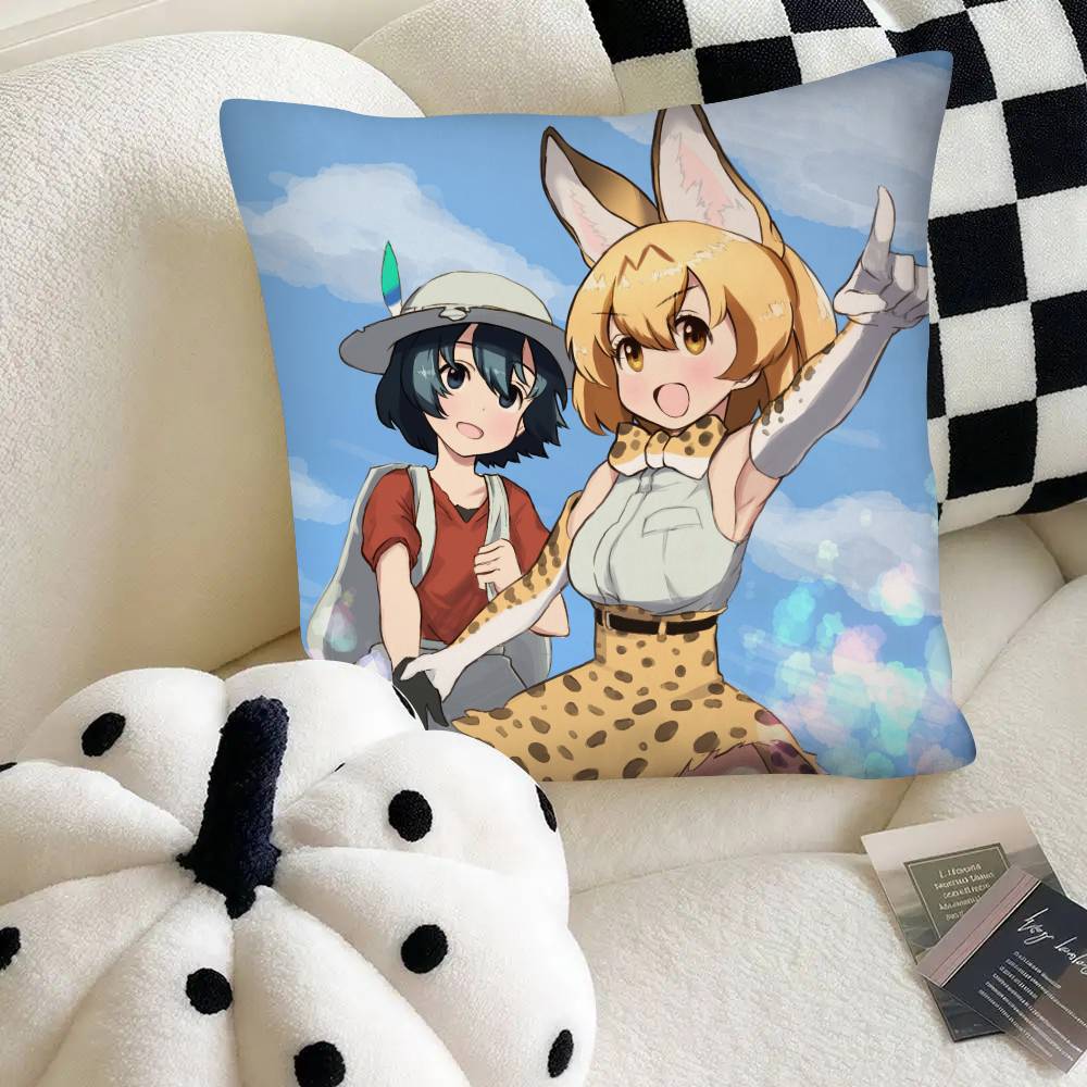 Adventure Anime Kemono Friends Pillow Case Fashion Square Pillowcase Bedroom Sofa Room Ins Decoration Leisure
