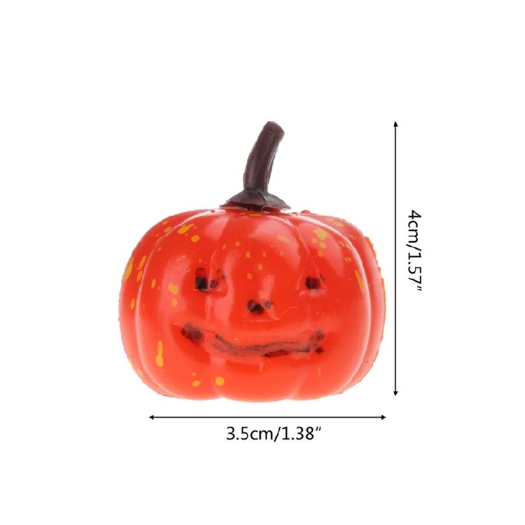 16 Pcs Halloween Foam Pumpkin Model Ornament Realistic Pumpkin Statue for Party