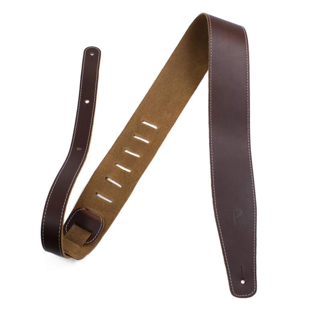 Baseball Leather Guitar Perri's Strap, 2.5 Inches, Brown, SP25S-7050