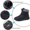 3.5cm Winter Plus Velvet Warm Mother Cotton Boots Flat-bottomed Non-slip Waterproof Tendon-soled Snow Boots