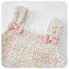 Trendy Baby Girl Fleece-Lined Romper for 100-Day Celebration, Super Cute Princess Style with Suspenders for Outings