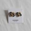 _JJ24 Square Black Point Earrings
