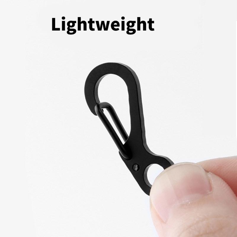 10Pcs Stainless Steels Keychain Carabiner Clasp Outdoor Paracord Carabiner Clip for Camping Traveling Hiking Keychains