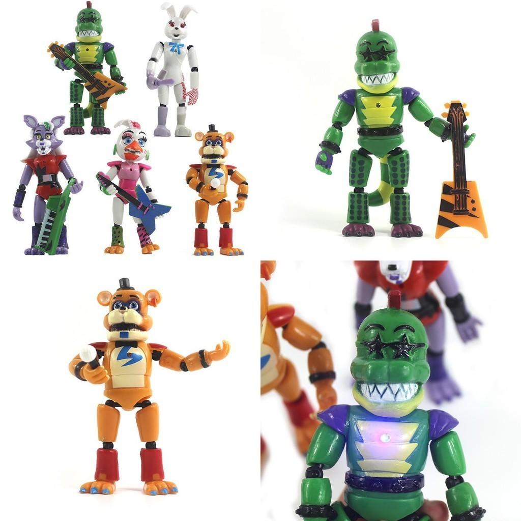 Five Nights At Freddy's Security Breach 5pcs Light-up Action Figures For Kids' Playtime