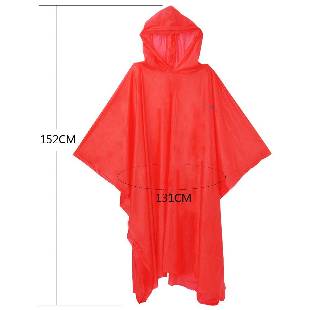 AceCamp Poncho für und Regen Leichtgewicht und Katastrophenschutzausrüstung Regenmantel, Stil, Radfahren, Motorräder, Pendeln, Schule, Unisex, Saison,